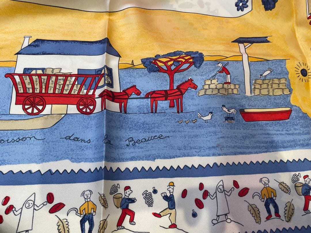 【新品未使用】HERMES カレ90 RETOUR ALATERRE故郷に帰る