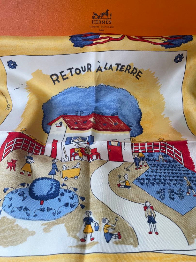 【新品未使用】HERMES カレ90 RETOUR ALATERRE故郷に帰る