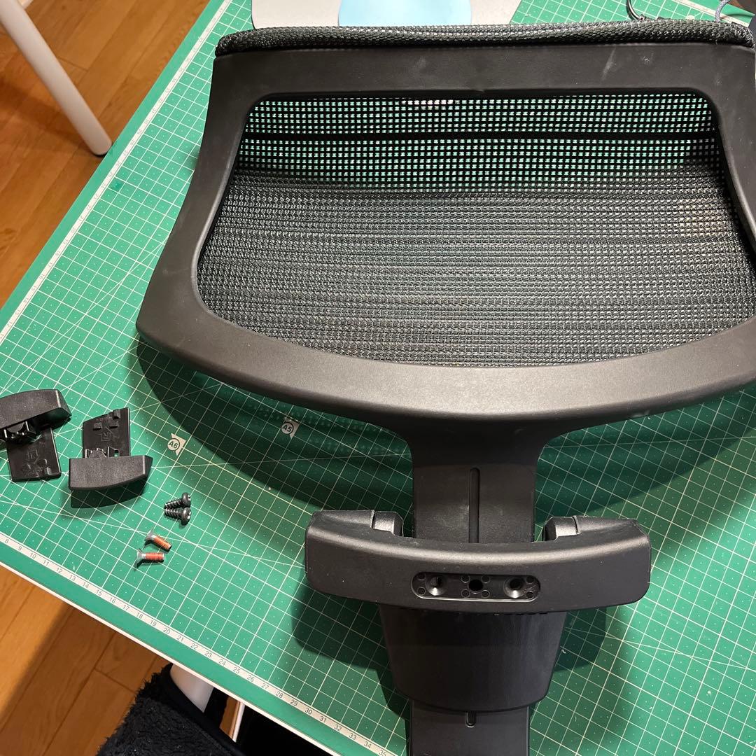 バロンチェア ヘッドレスト 単品 可動式 可動型　ブラック