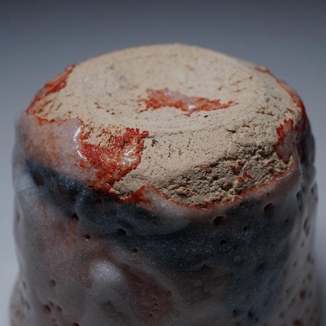 鈴木五郎　志野ぐい吞　共箱　酒器　鑑賞陶器　コレクション　美濃陶