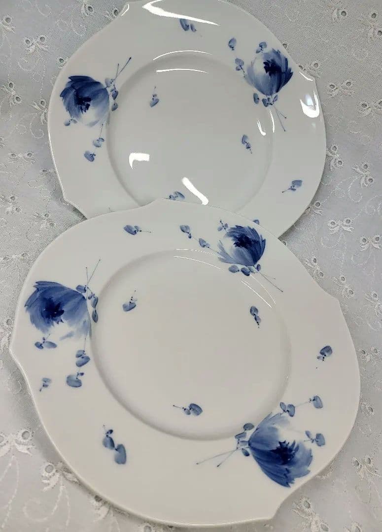 2枚✨未使用あり✨マイセン 青い花 ブルーフラワー プレート 皿 1枚未使用
