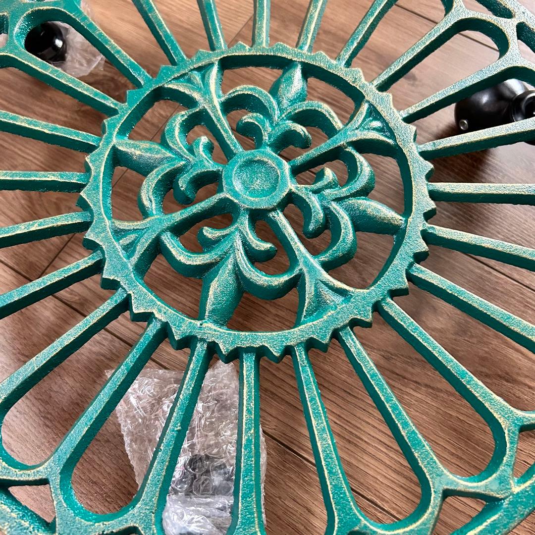 フラワースタンド 花台 植木鉢置き台 盆栽用 園芸ラック アイアン 鋳鉄