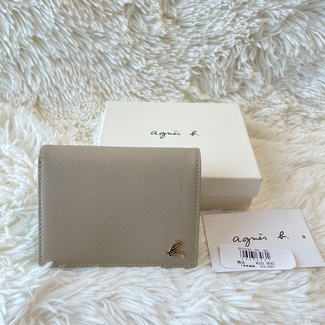 【新品未使用】アニエスベー レザー 二つ折財布