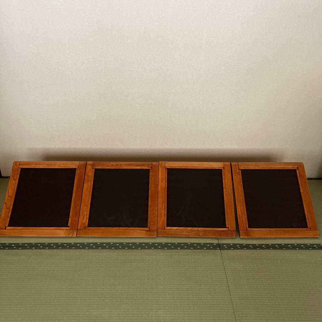 【送料込】光製作所 木製　高級座椅子　4脚セット　和室　昭和レトロ　③