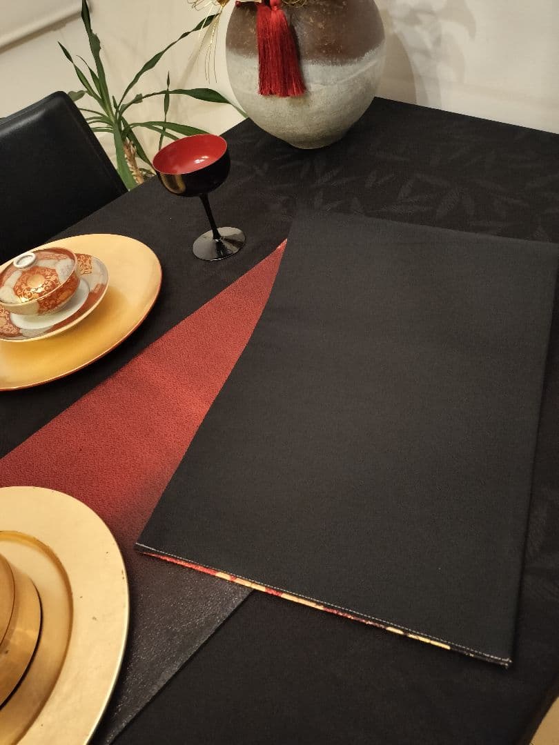 A957★逸品‼️御所車‼️ひな祭り‼️テーブルランナー2m20cm