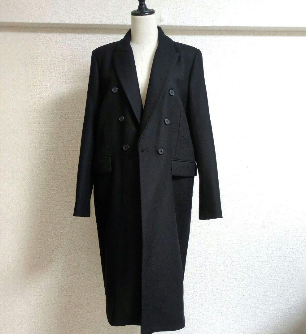 ZARA ザラ MANTECO ダブルブレスト ウール ブレンド ロングコート