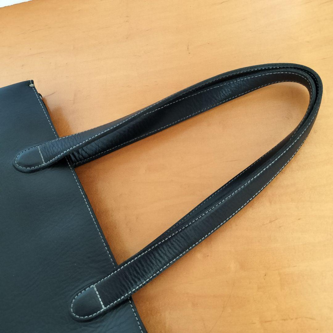 土屋鞄 Diario ディアリオ メンズ レザー トートバッグ 黒