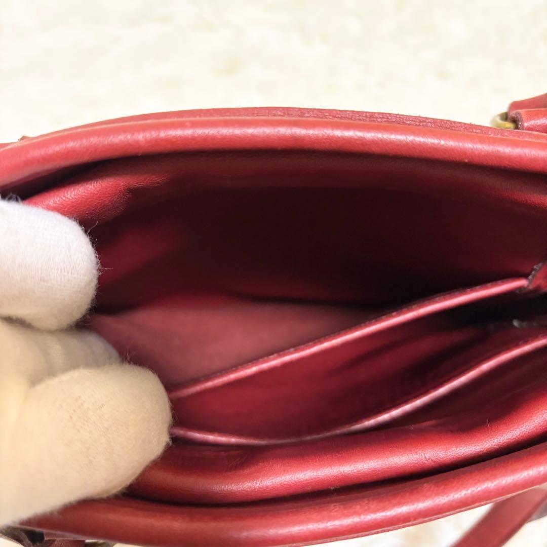 ✨美品✨ オールドコーチ オールレザー トートバッグ レッド 9996