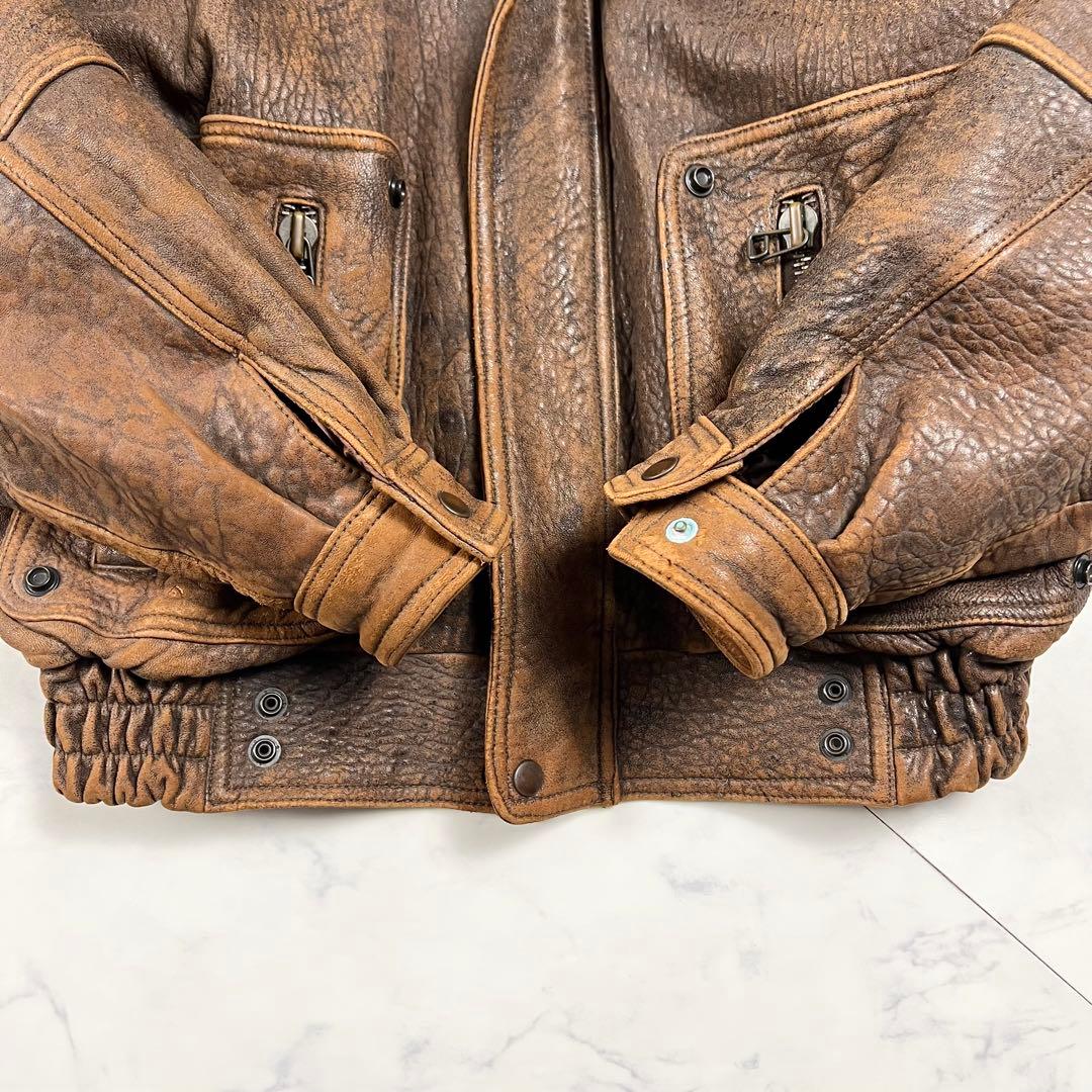 美品 ウインドアーマー G-1 フライトジャケット Lサイズ 短丈 茶 3way