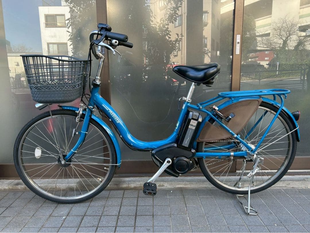 中古電動自転車 ブリヂストン アシスタ 24インチ ブルー 横浜 №3261