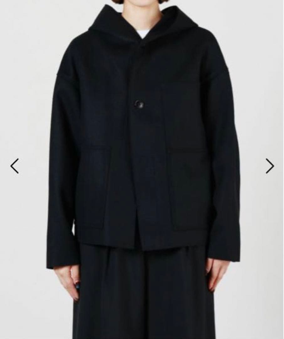 【HYKE(ハイク)】WORK JACKET ショート　ブラック　新品