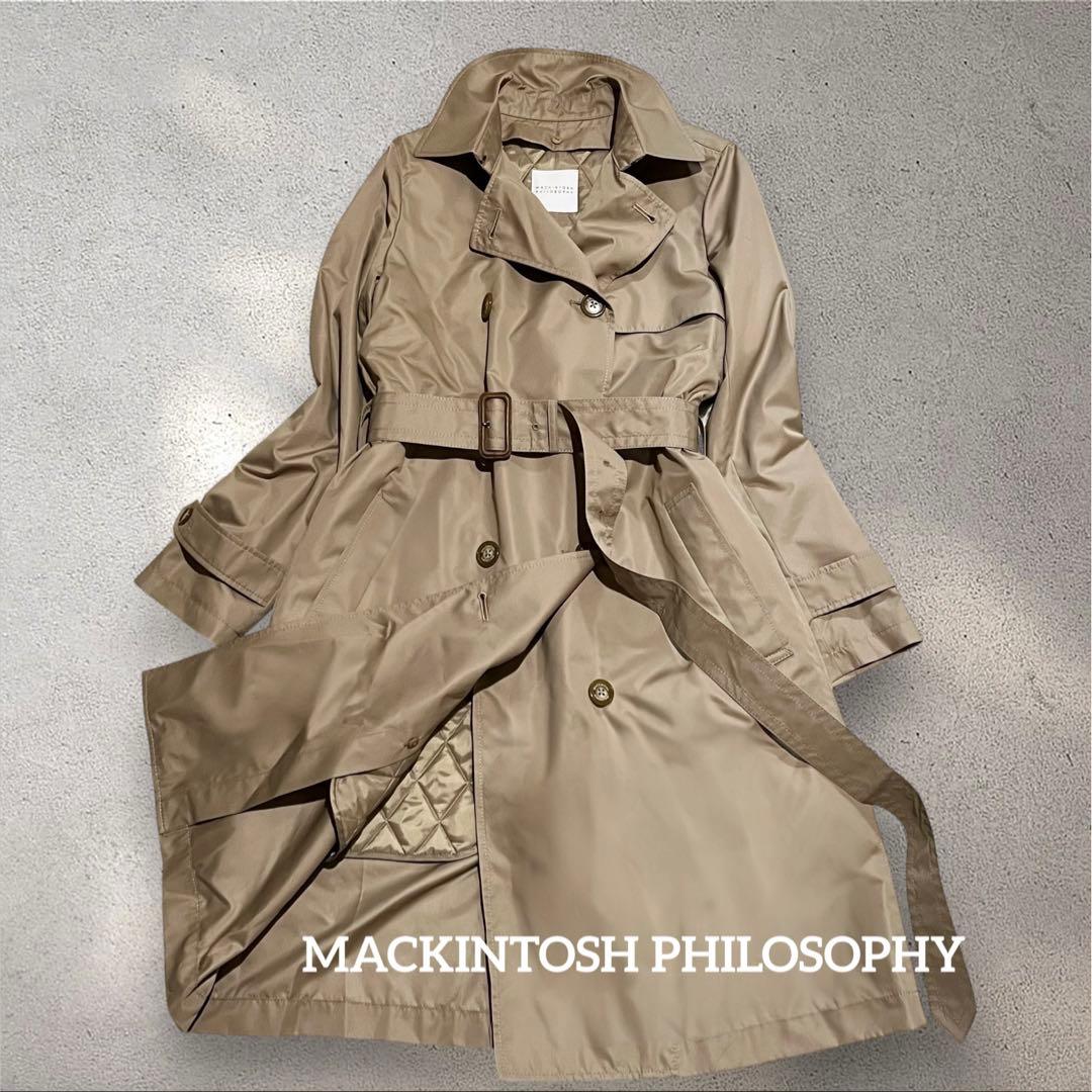 美品✨ マッキントッシュ トレンチコート ライナー付 キルティング ベージュ38