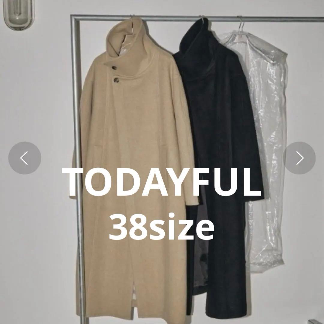 TODAYFUL StandcollarWoolCoat ロングコート38サイズ