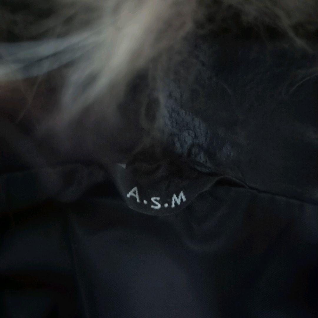 A.S.M アトリエサブメン レザージャケット リアルファー Y2K 黒 52