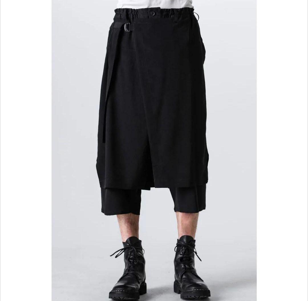【匿名配送】yohjiyamamoto ウールギャバ ラップパンツ 18AW 2