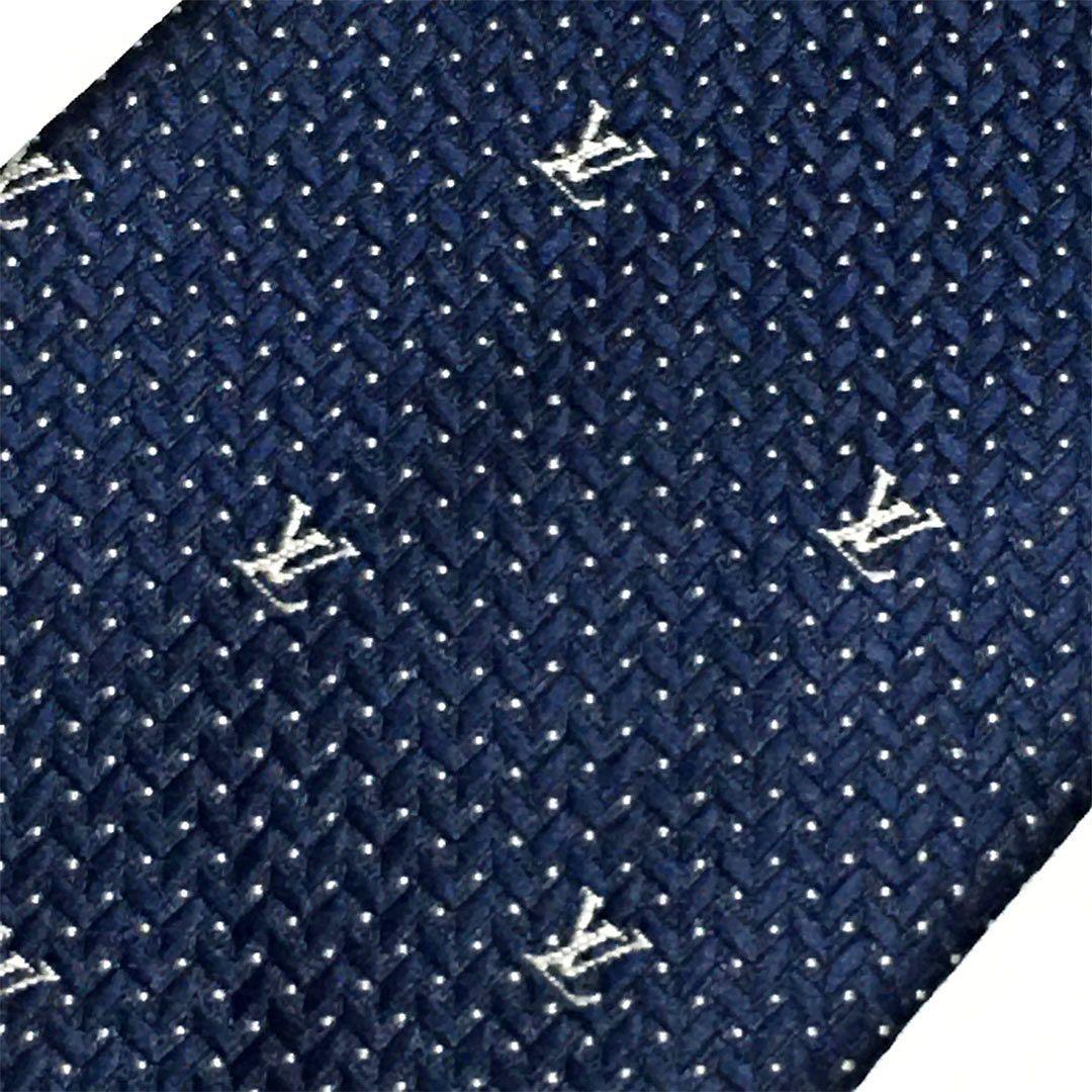 未使用級 ルイヴィトン Louis Vuitton ネクタイ ドット LV柄