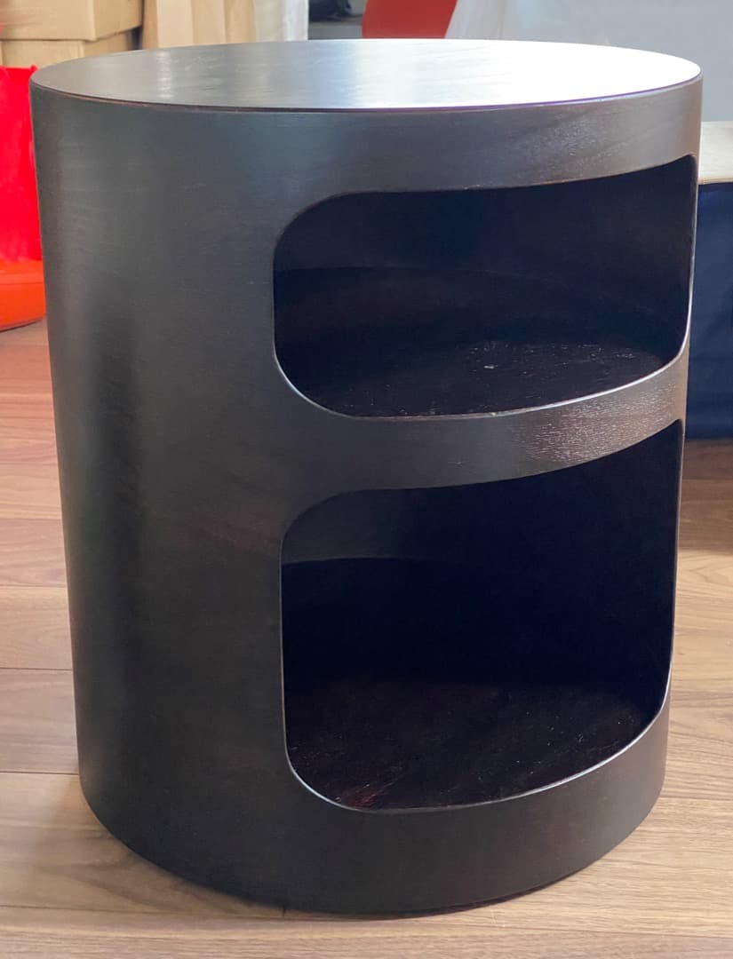 SEMPRE Villa MILANOプライウッドサイドテーブル/ガラス付/美品