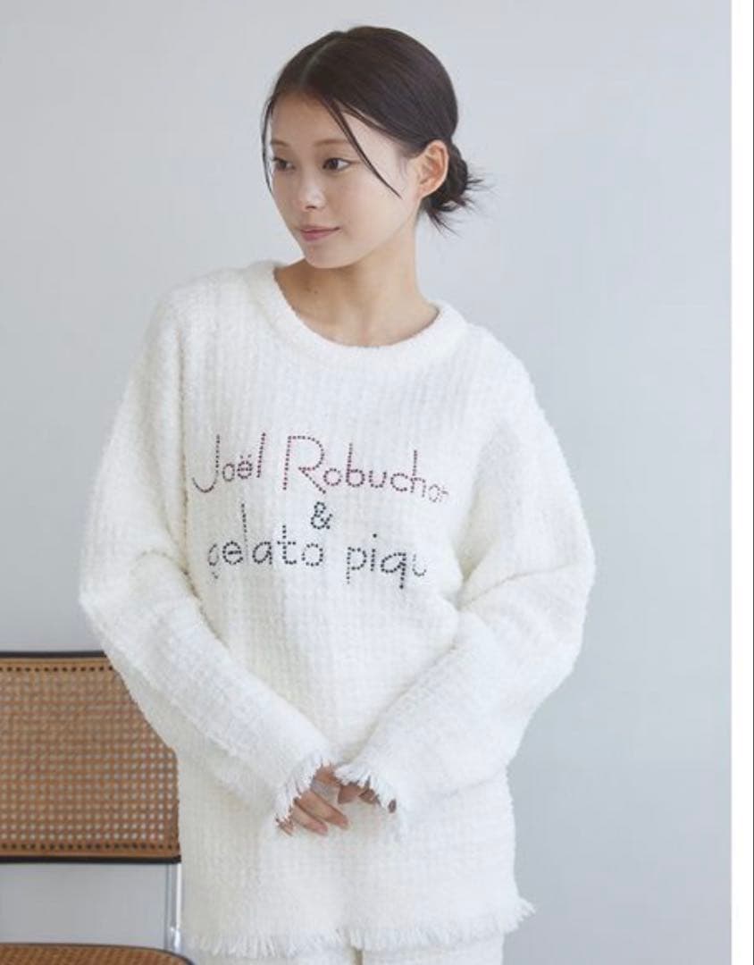 【JOEL ROBUCHON】ツイードモコプルオーバー ブラック