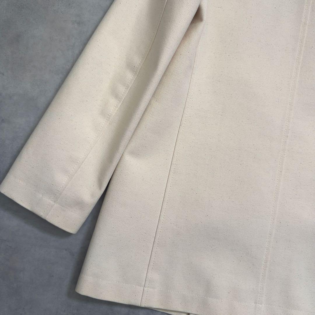 【CELINE】セリーヌ フードコットンスプリングコート 生成り 36ベルギー製