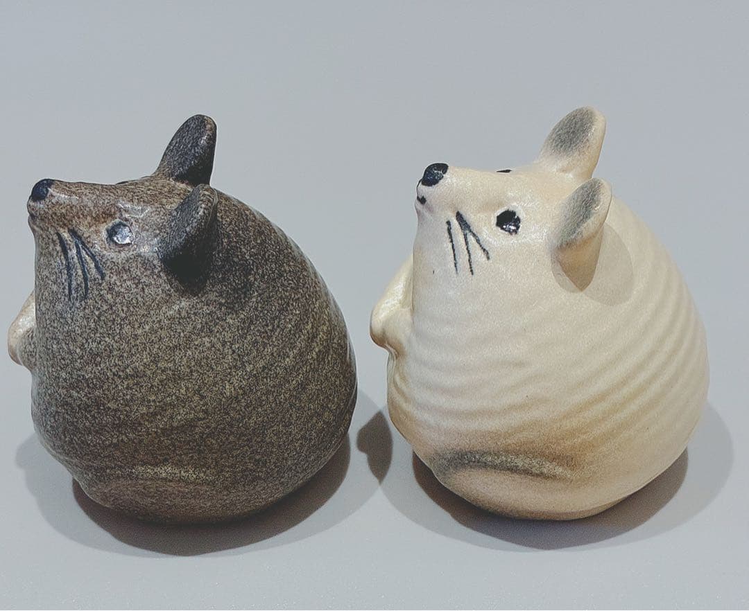 リサラーソン 3匹のねずみ(2匹セット)(グレー)(ホワイト)