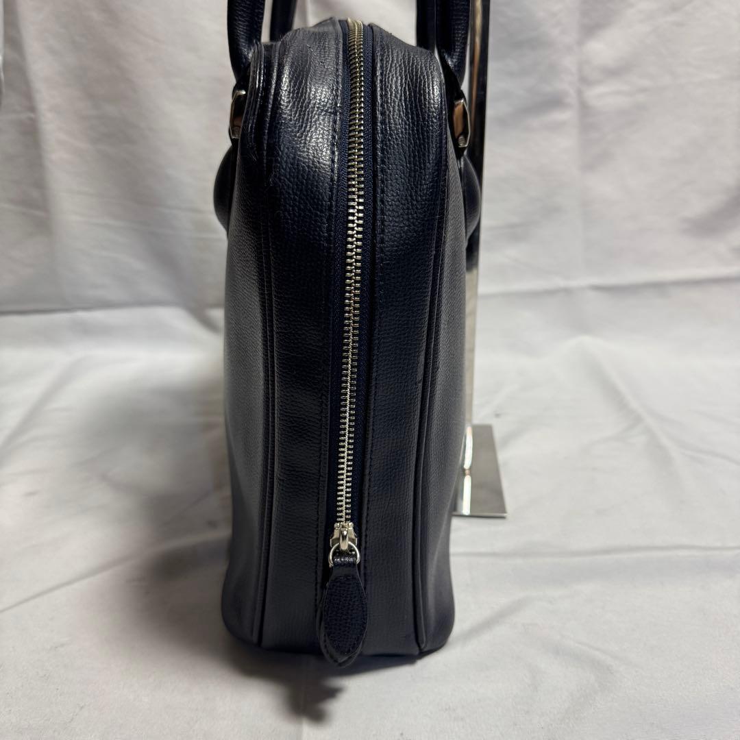 A4 土屋鞄　トートバッグ　ヒノン　ビジネスバッグ　レザー　ネイビー