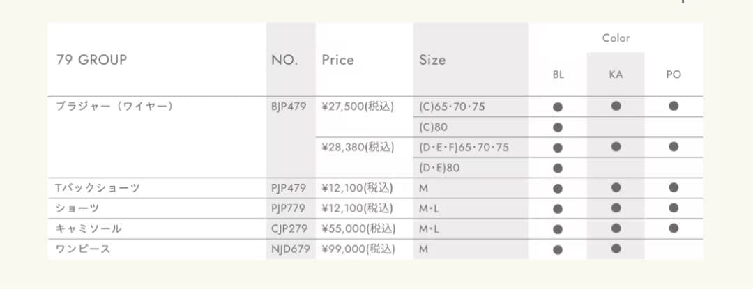 新作Yue ブラック D70 ブラジャー・ショーツ新品未使用