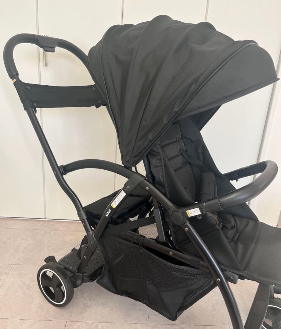 【美品】カトージ 2人乗りベビーカー　2-Seater ブラック