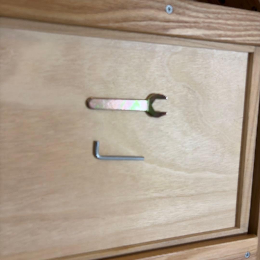 無印良品　タモ材デスク