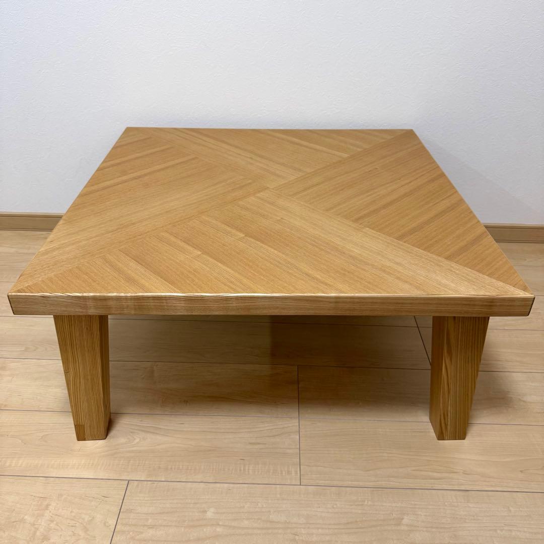 廃盤モデル 極美品✨NDstyle 野田産業 高級 木製 テーブル ローテーブル