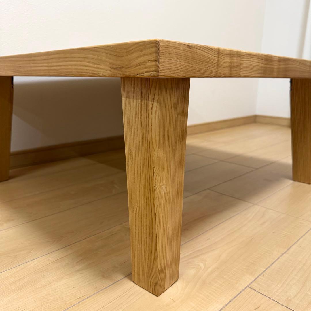 廃盤モデル 極美品✨NDstyle 野田産業 高級 木製 テーブル ローテーブル