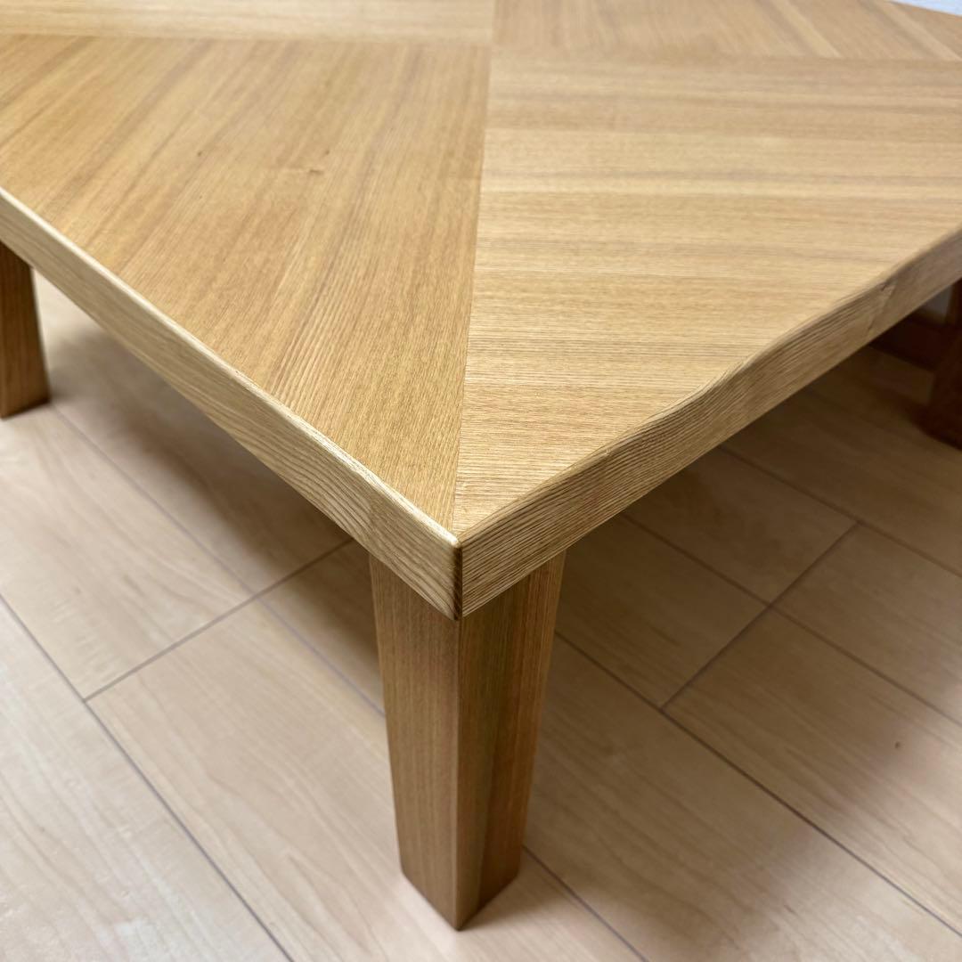 廃盤モデル 極美品✨NDstyle 野田産業 高級 木製 テーブル ローテーブル