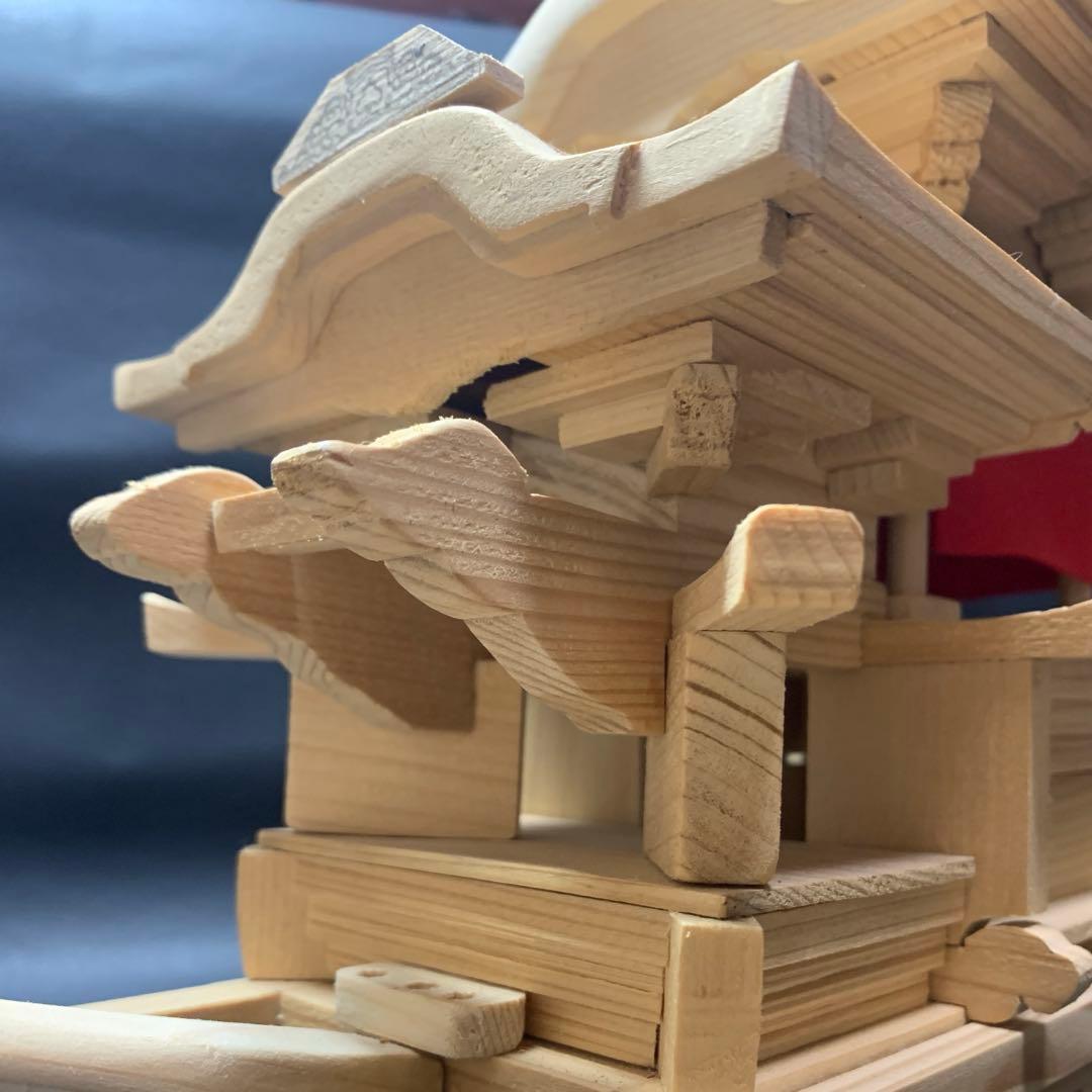 だんじり　下地車　模型　木製　ミニチュア