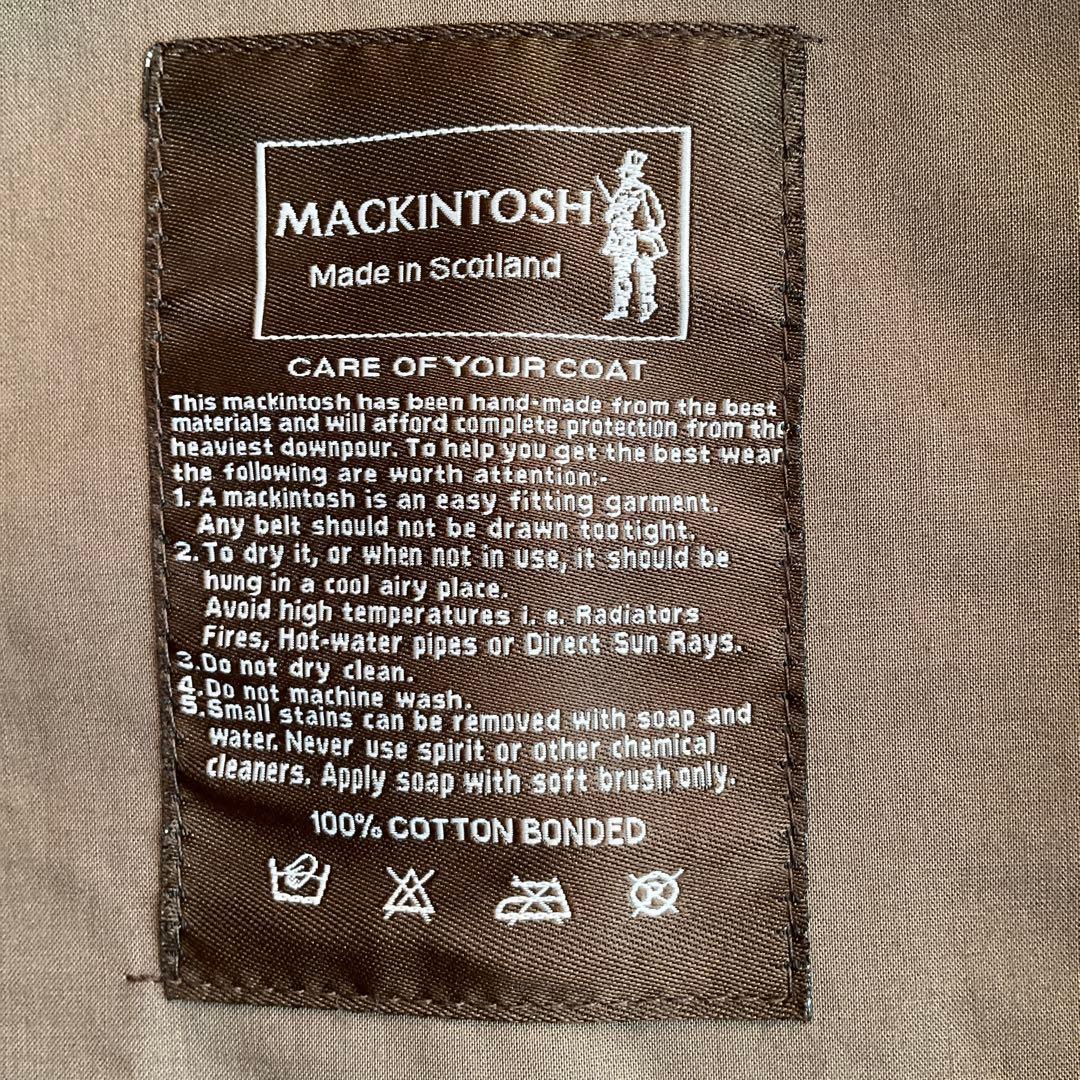 『Hiro 』　　マッキントッシュ　ロンドン　ゴム引きコート　男女可能