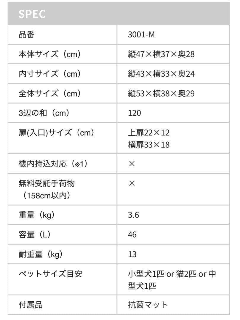 petico ペチコ　ペットカート　ペットキャリー　 グレー　美品　Mサイズ
