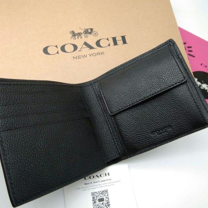 本日限定特別価格　新作　新品　COACH　折り財布　メンズ