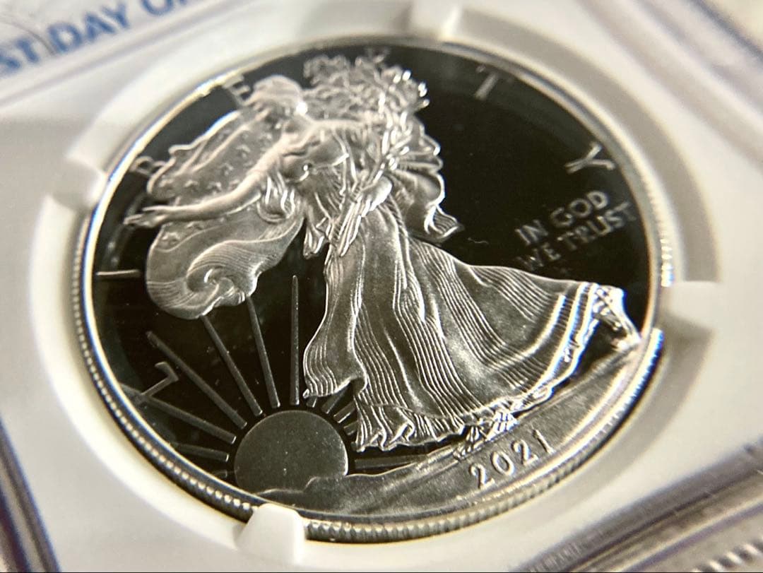 NGC最高鑑定★2021年アメリカ1ドル シルバーイーグル銀貨★PF70UC