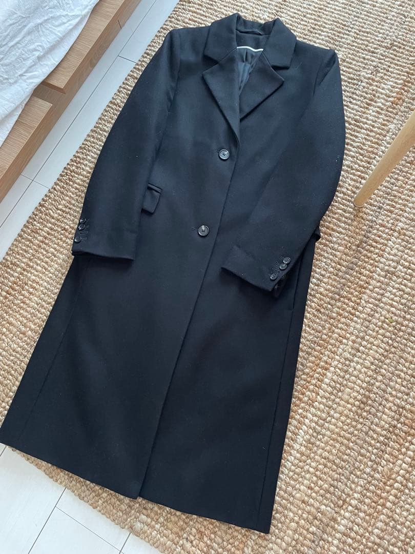 COS シングルブレストウールコート