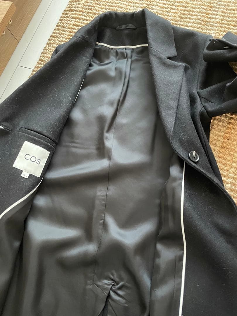COS シングルブレストウールコート