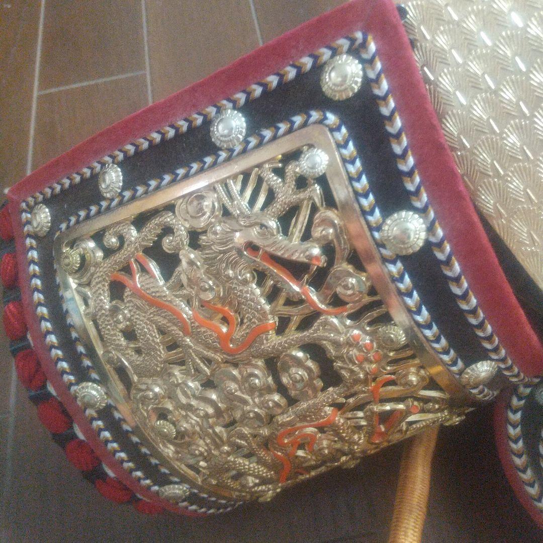龍玉作 金箔押 兜飾り 戦国兜 五月人形