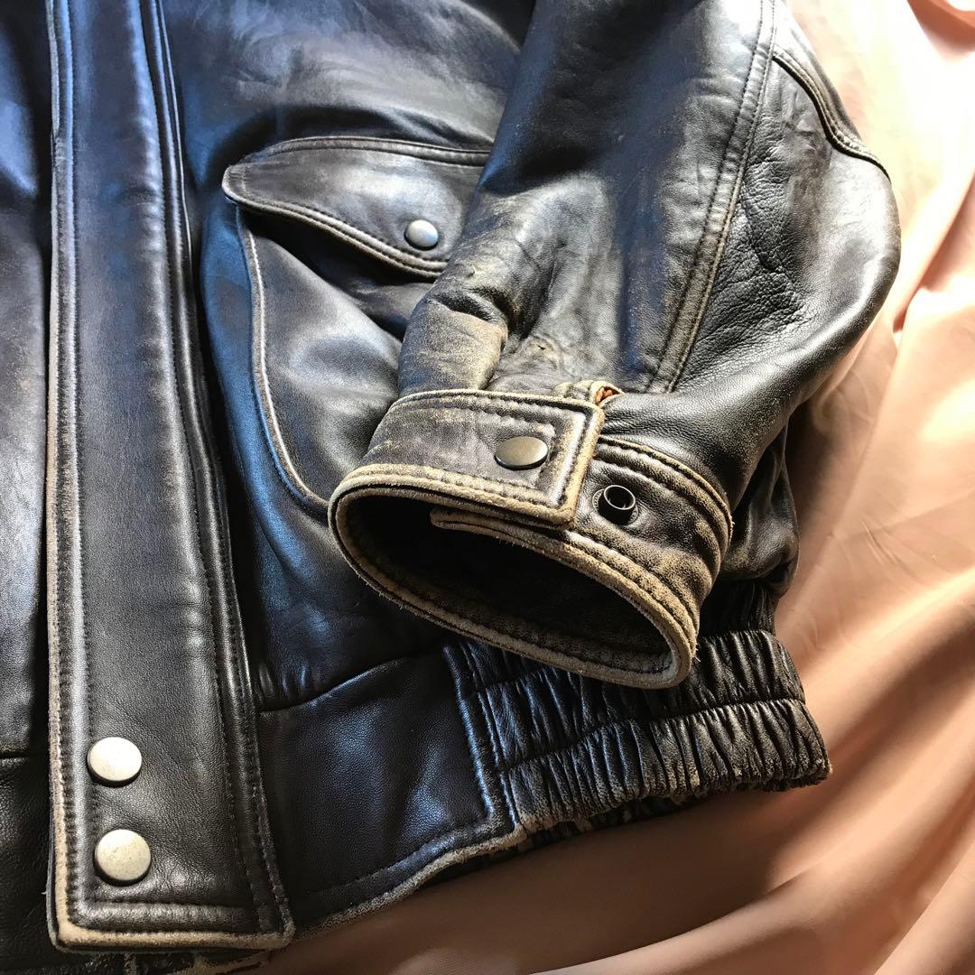 ★フランス製羊革使用★◎ROCKY TOP＞★本革フライトジャケット｜AC345