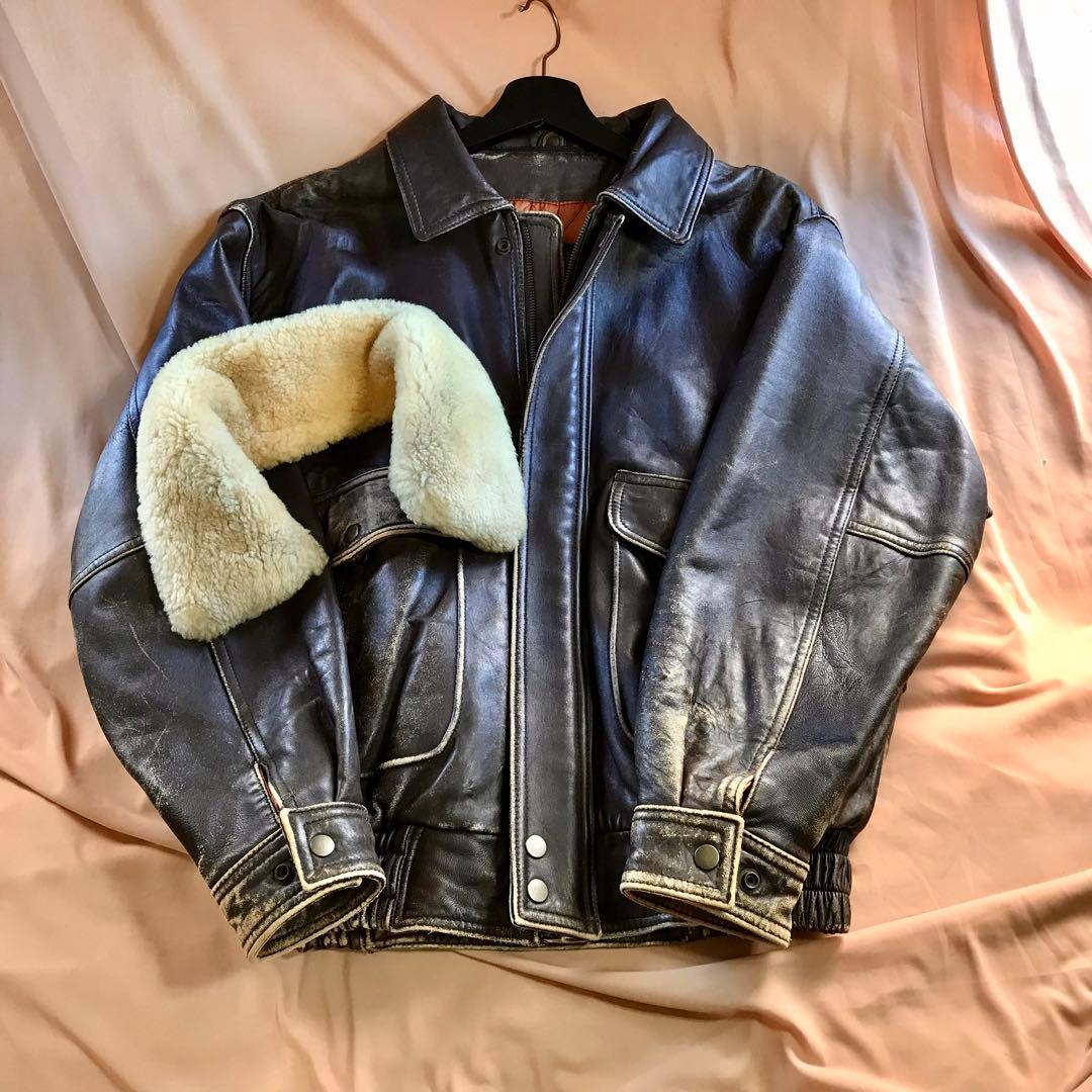 ★フランス製羊革使用★◎ROCKY TOP＞★本革フライトジャケット｜AC345