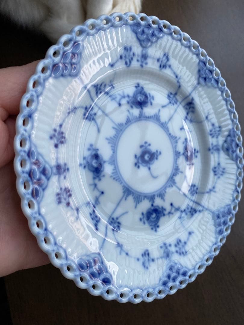 ロイヤルコペンハーゲンブルーフルーテッドフルレース1/1088③