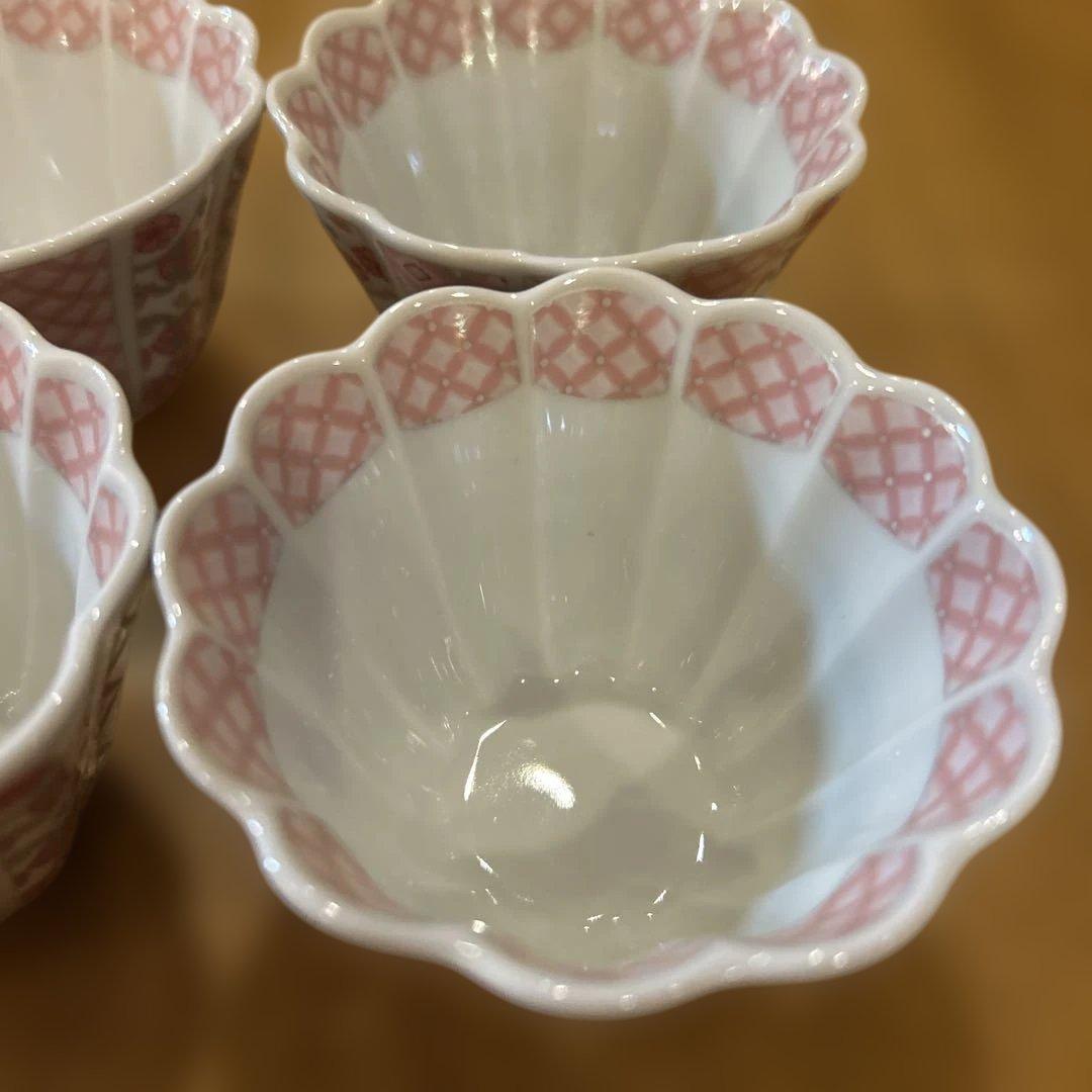 波佐見焼　林九郎窯　花離宮小鉢　四個