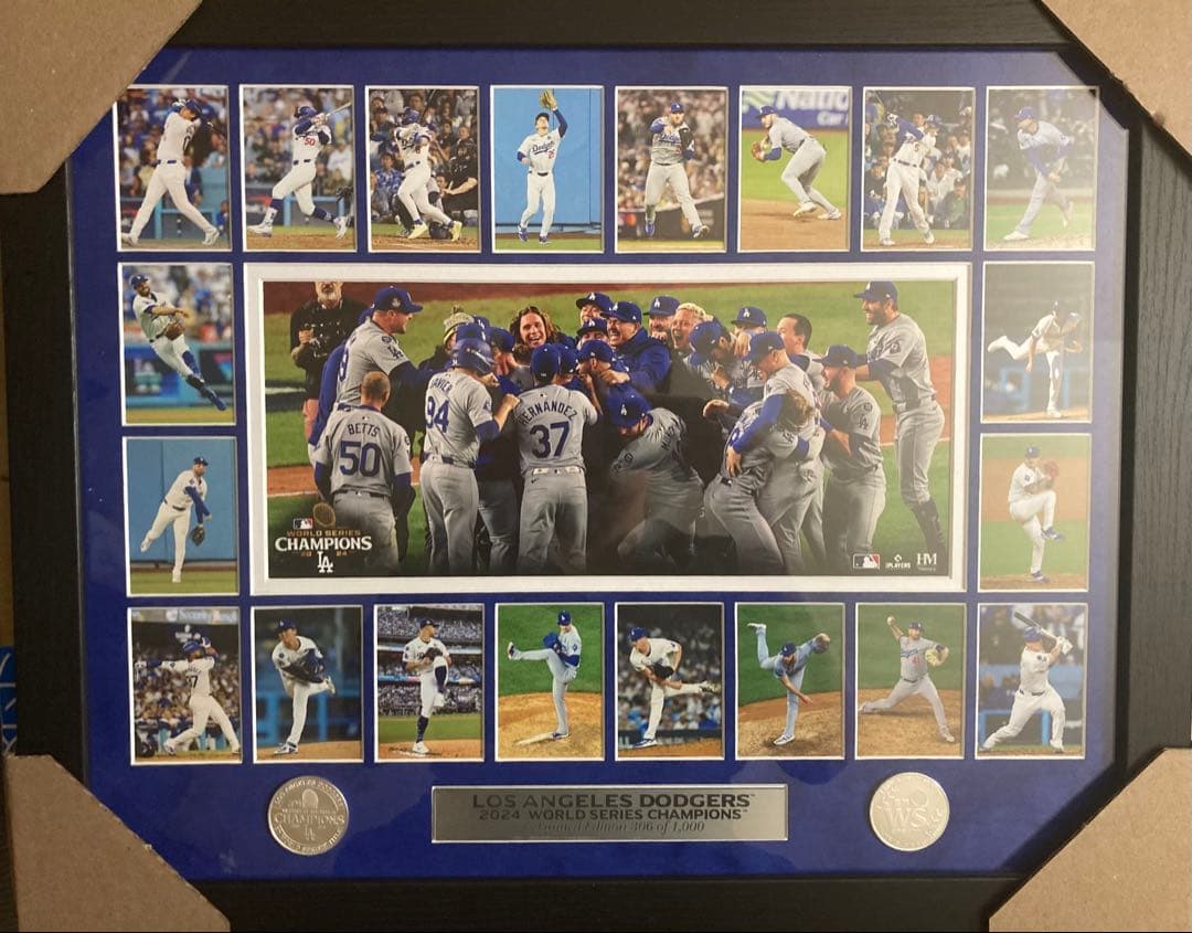 2024ドジャース優勝記念　フォトミント　　大谷翔平　山本由伸