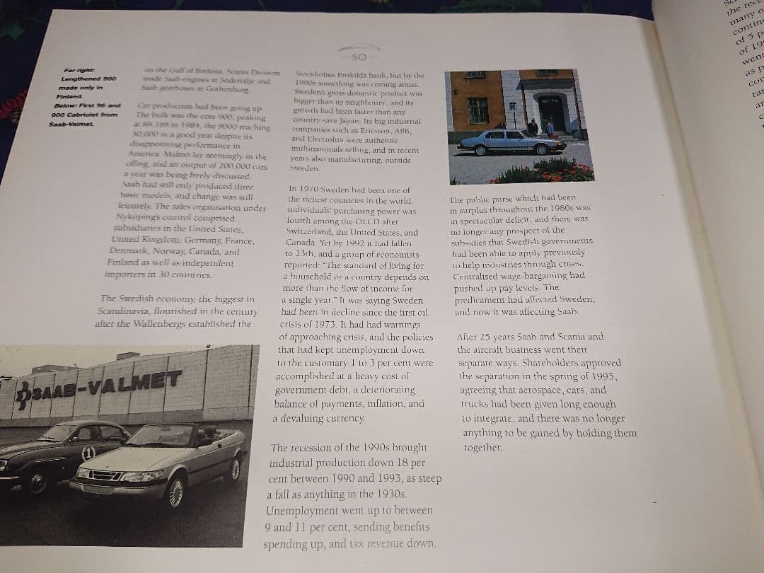 SAAB サーブ洋書 50周年記念本