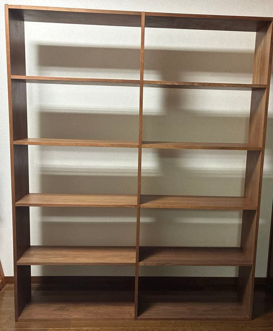 無印良品　スタッキングシェルフ　ウォールナット