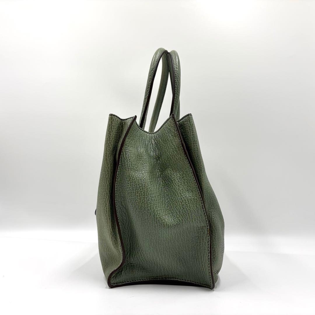 TOD’S トッズ Dスタイリング トートバッグ グリーン オールレザー