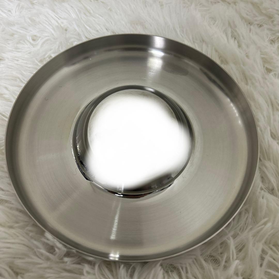 CHRISTOFLE 円形　ステンレス灰皿 21cm 鏡面仕上げ　アッシュトレー