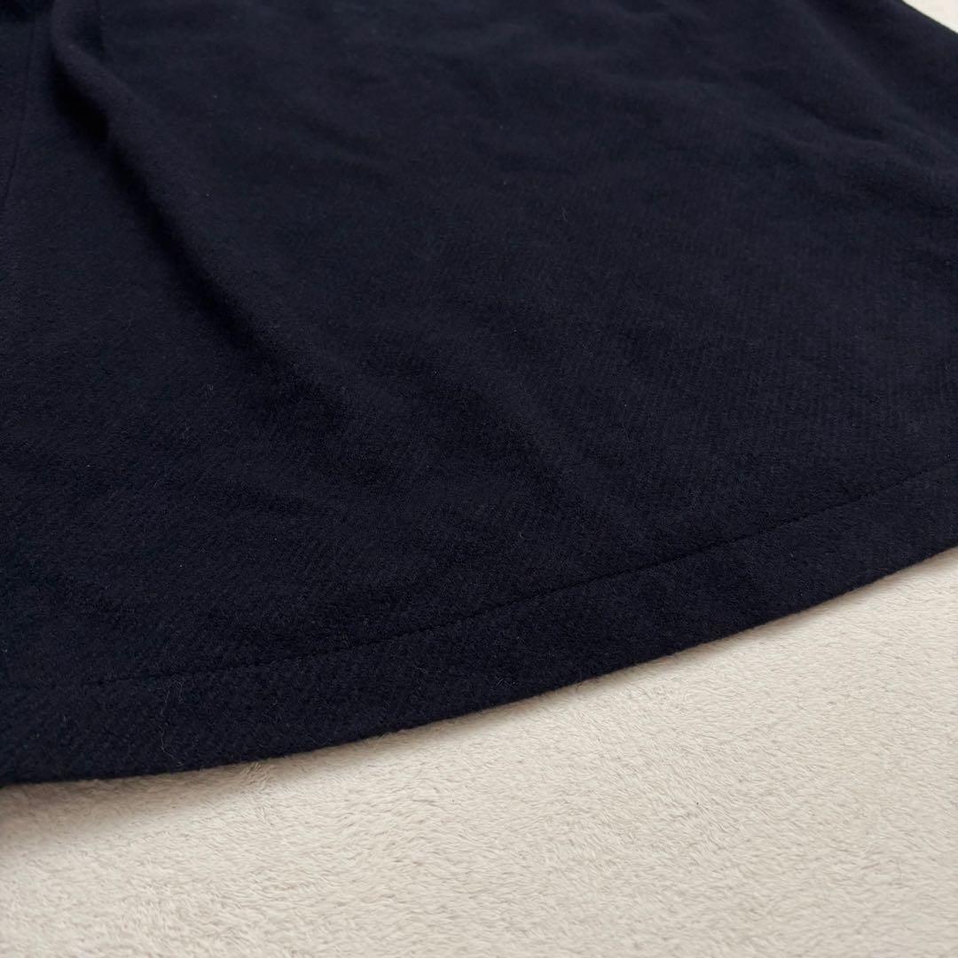 BEAMSBOY ビームスボーイ モッサーロングダッフルコート ネイビー