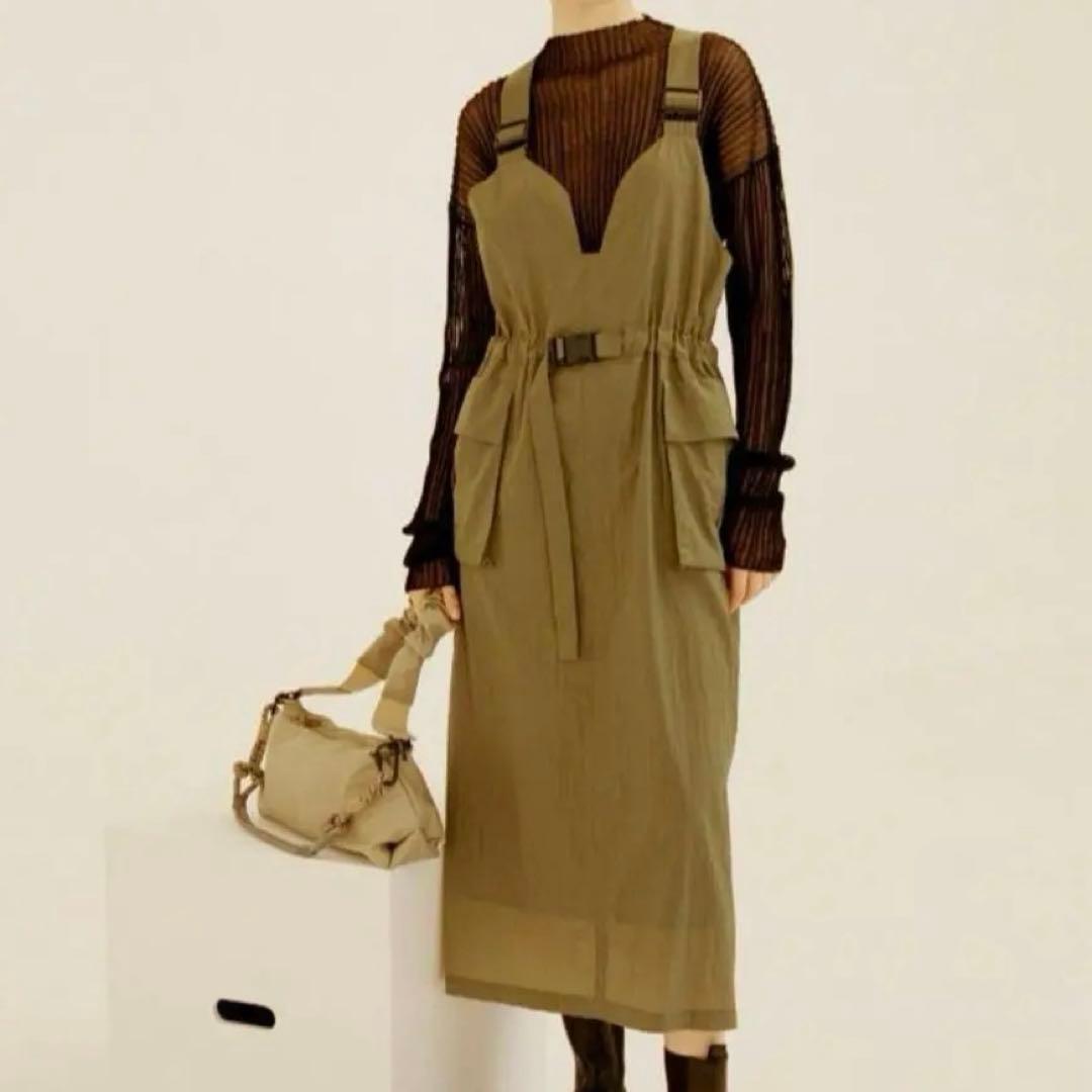 【emmi atelier】オーシャンリサイクルジャンパーワンピース